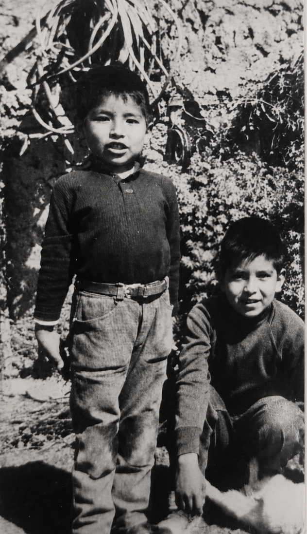 Esteban Velásquez durante su infancia